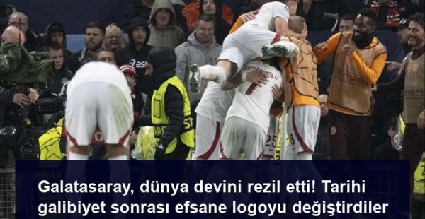 Galatasaray, dünya devini rezil etti! Tarihi galibiyet sonrası efsane logoyu değiştirdiler